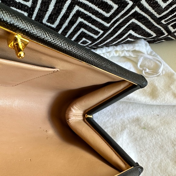Prada Saffiano Black Clutch (used) - Picture 11 of 15
